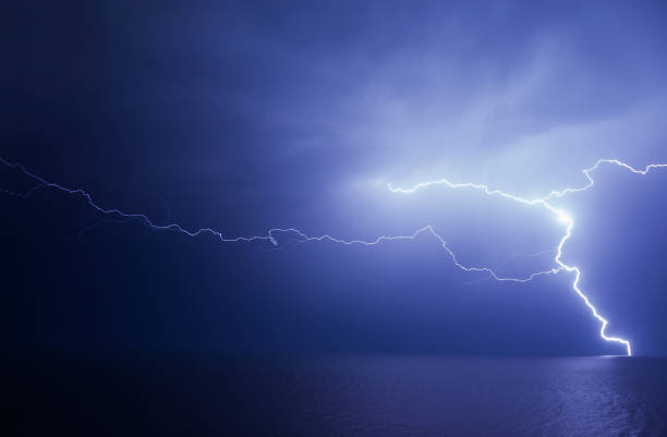 istock Huge lightning over the Black sea 1249558234