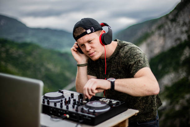 istock Dj playing music in nature 1249560960