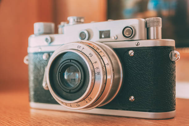 istock 35mm Vintage Old Retro Small-Format Camera, 1950-1960s 1249562219