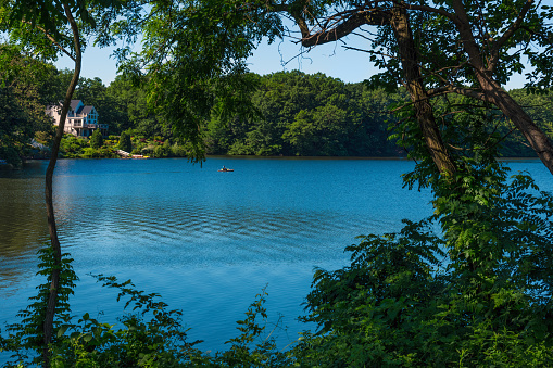 A peaceful morning on scenic Lake Lefferts in Matawan New Jersey.