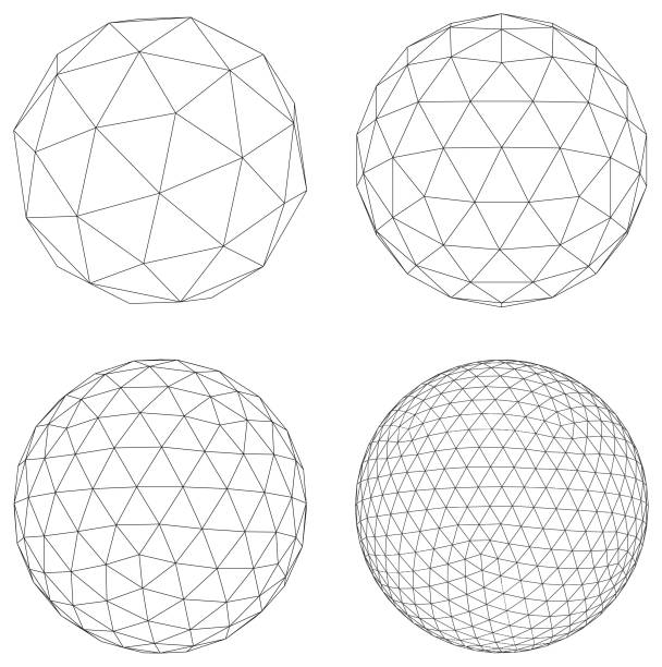 Polygonal Sphere vector art illustration