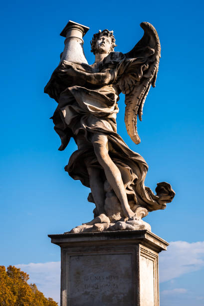 istock Statue of the bridge Sant Angelo in Rome 1249566660