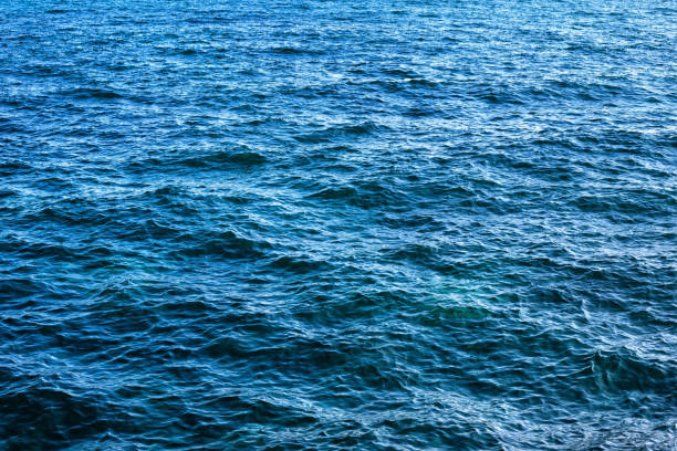istock The surface of the blue sea with ripples 1249567947