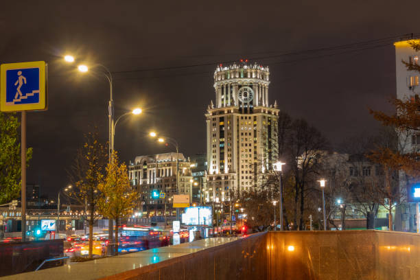 istock Street at night. Traffic trails 1249568170
