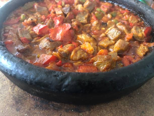 istock Turkish traditional meat dish with tomato sauce 1249572029