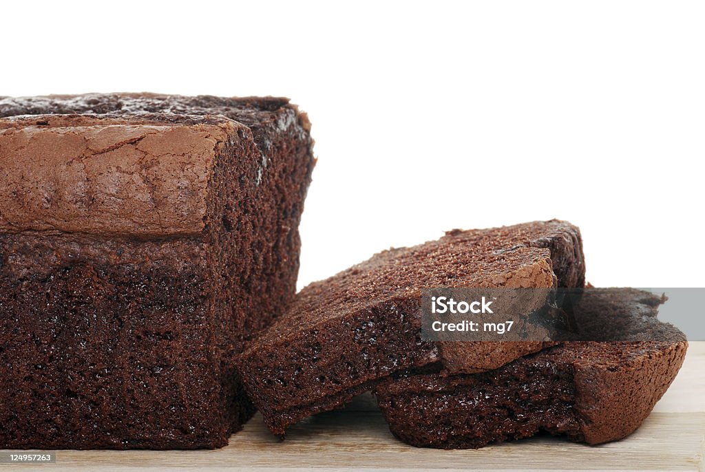 sliced belgium chocolate cake shallow DOF closeup sliced belgium chocolate cake shallow DOF Baked Stock Photo