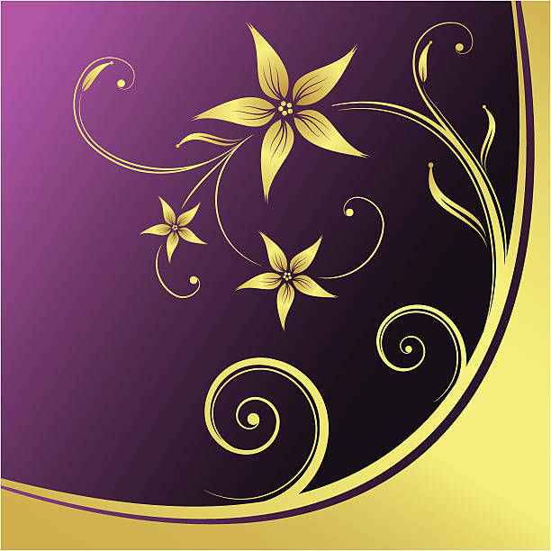 floral design with space for text vector art illustration