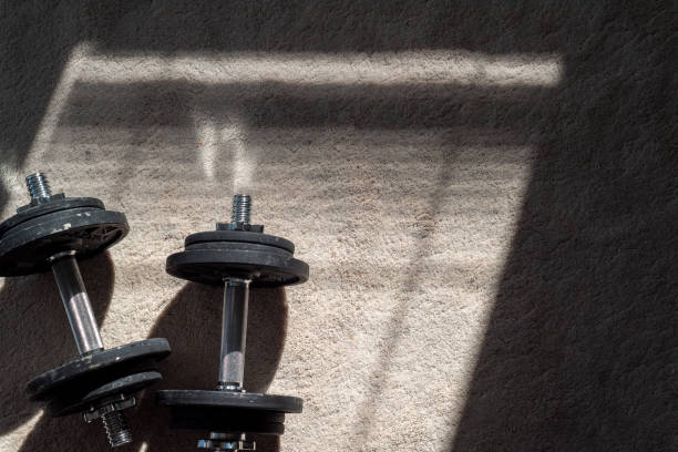 istock Home gym equipment 1249579066