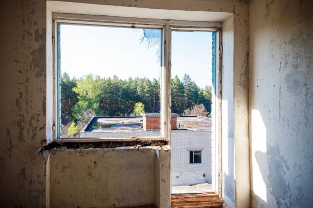 istock Interior of the old abandoned apartment 1249579336
