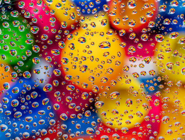 istock Beautiful reflection of water droplets 1249589260