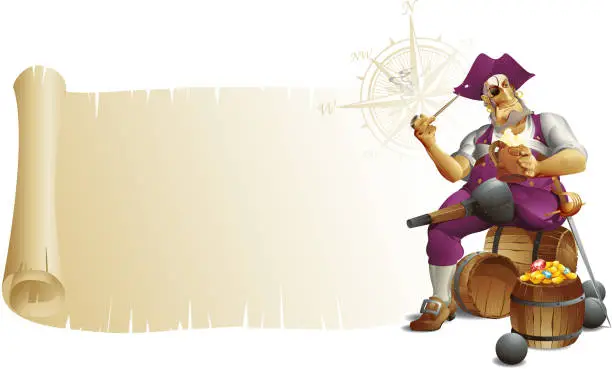 Vector illustration of Pirate