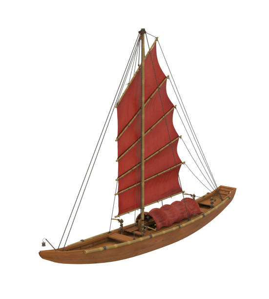 istock Traditional Wooden Sailboat Isolated 1249595887