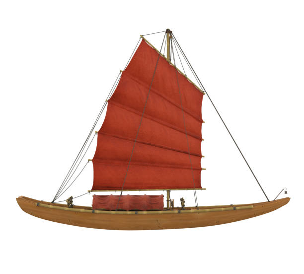 istock Traditional Wooden Sailboat Isolated 1249595982