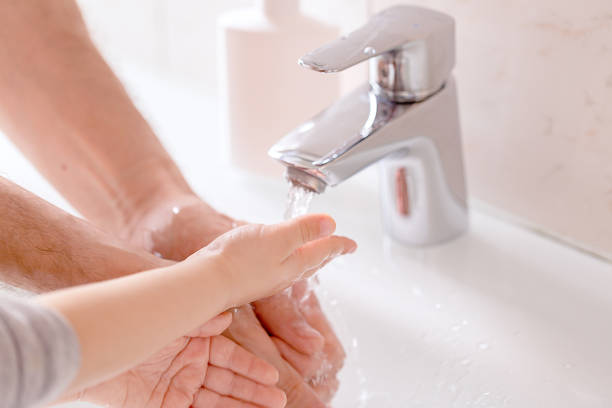 istock Washing hands rubbing with soap for corona virus prevention 1249596137