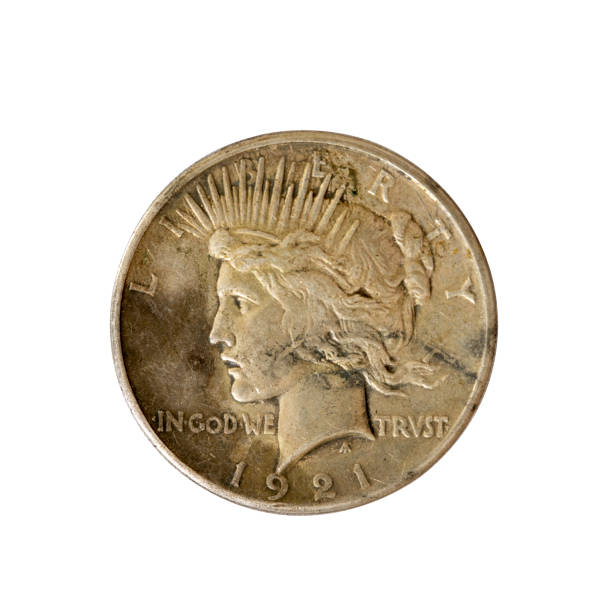 istock Old Antique Coin. One U.s. Dollar In 1921 1249597185