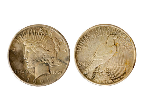 istock Old Antique Coin. One U.s. Dollar In 1921 1249598052