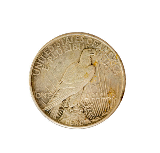 istock Old Antique Coin. One U.s. Dollar In 1921 1249598056