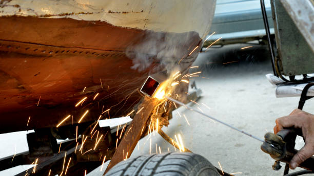 istock Welding steel,iron metal platter 1249601364