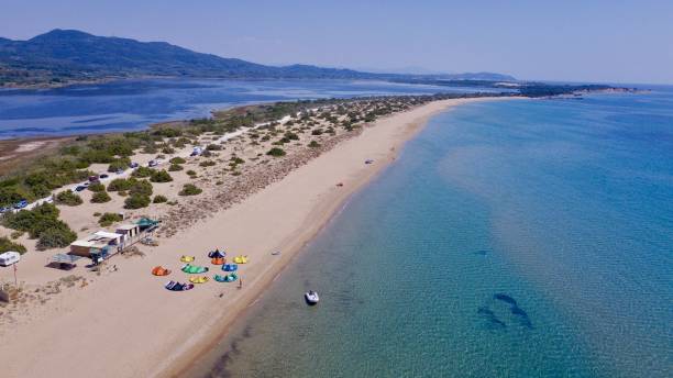 istock Chalikounas (Halikounas) Beach from Tayo Beach Bar South 1249603298