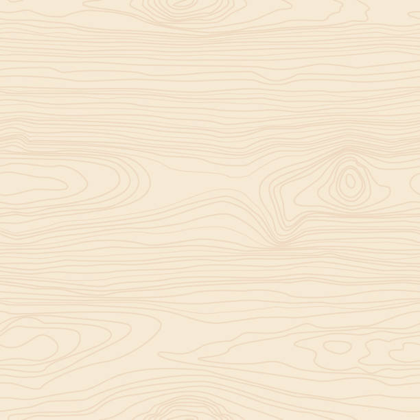 우드그레인 요소 텍스처 매끄러운 패턴 벡터 일러스트레이션은 노란색 배경에 격리되어 있습니다. 직물 직물 또는 매끄러운 배경에 대한 나무 인쇄 질감. - log log cabin wood knotted wood stock illustrations