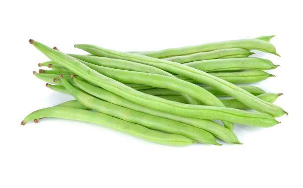 istock Green beans isolated on a white background. 1249604451