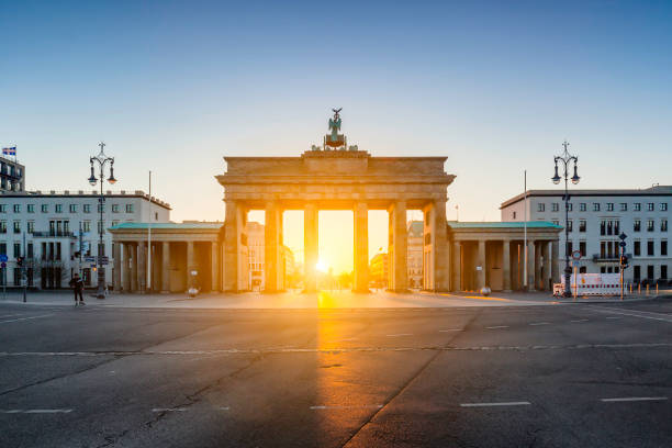 istock Berlin Brandenburg Gate sunrise view 1249606500
