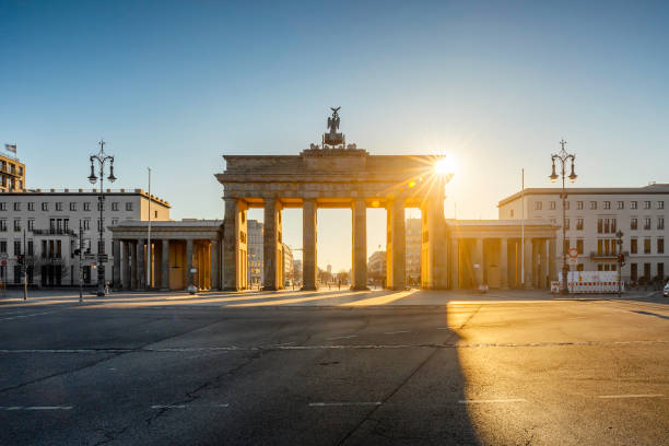 istock Berlin Brandenburg Gate sunrise view 1249606751