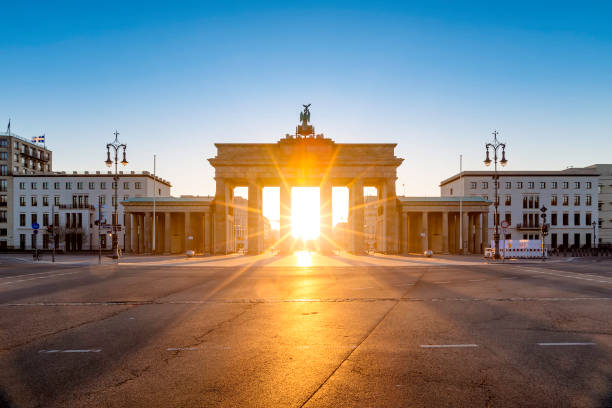 istock Berlin Brandenburg Gate sunrise view 1249606823