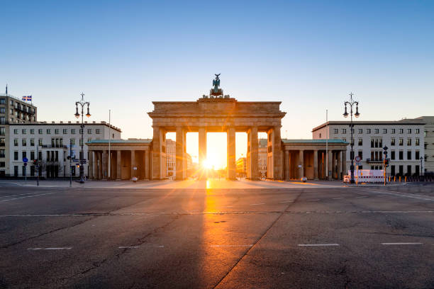 istock Berlin Brandenburg Gate sunrise view 1249609162