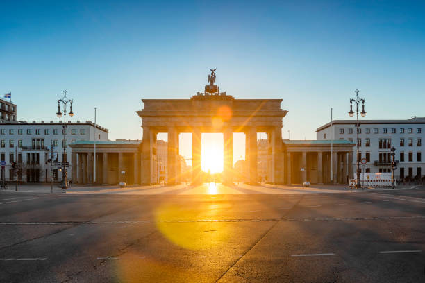 istock Berlin Brandenburg Gate sunrise view 1249609426