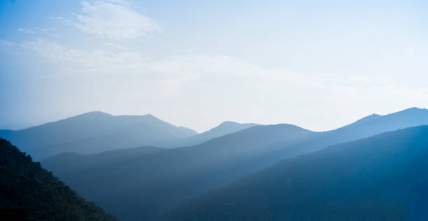 istock Layers of mountains at dusk 1249609797