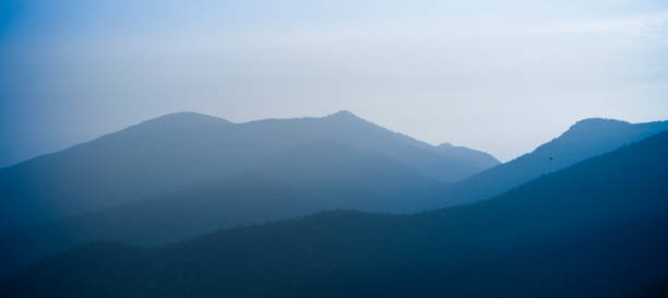 istock Layers of mountains at dusk 1249609901