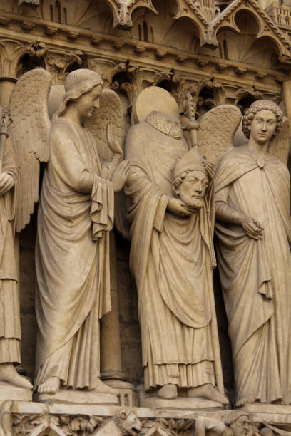 istock Sculptures from Notre Dame facade. 1249610952