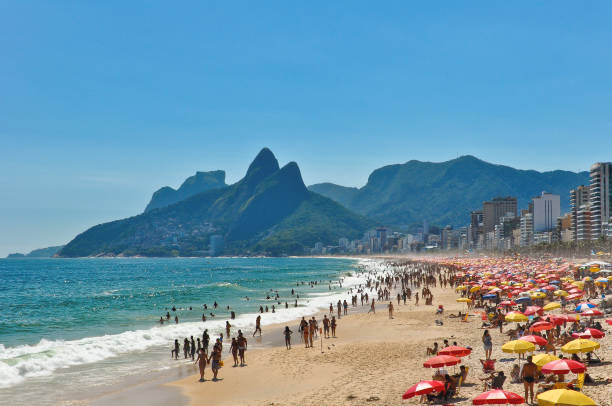 istock Crowded Ipanema Beach in Rio de Janeiro 1249614238