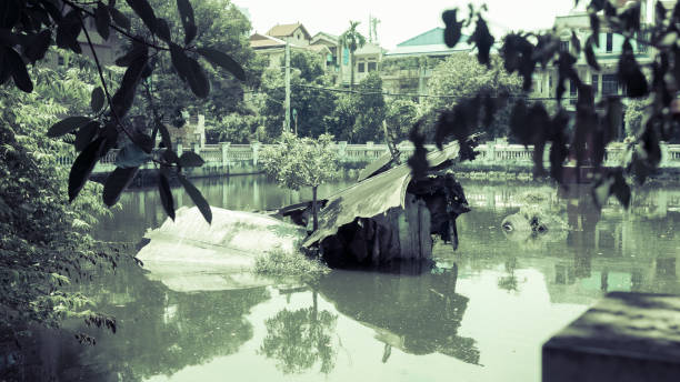 The unique wreckage remains in central Hanoi and is a lesser known attraction to tourists