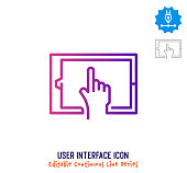 istock User Interface Continuous Line Editable Icon 1249616238