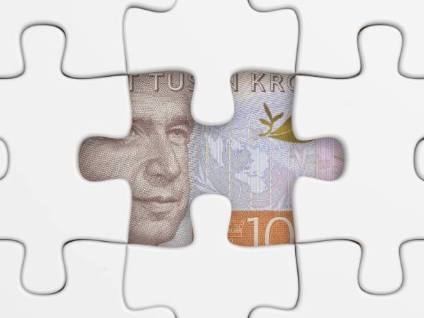 istock Swedish krona money finance puzzle 1249616425