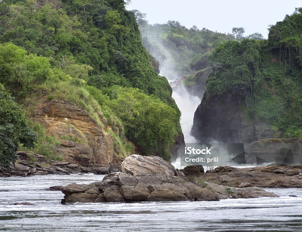 Cascate Murchison in Uganda - Foto stock royalty-free di Acqua