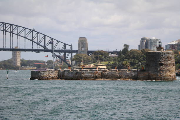 istock Fort Denison and Harbor Bridge in Sydney, Australia 1249620289