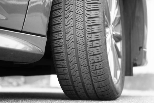 istock Profile of the car tire 1249623389