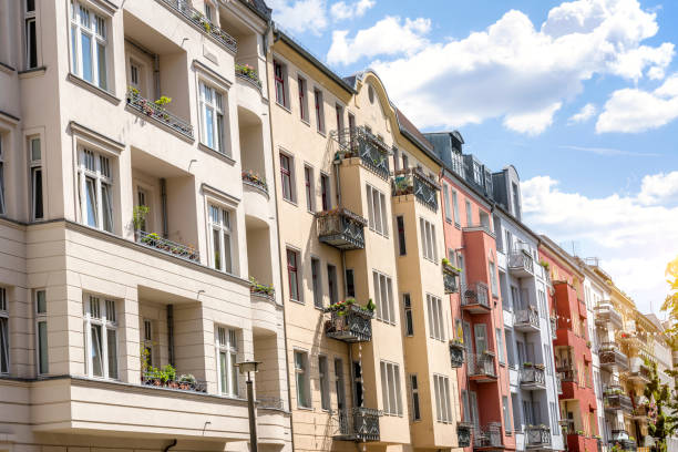 istock Restored old apartment building in Berlin, Germany 1249624635