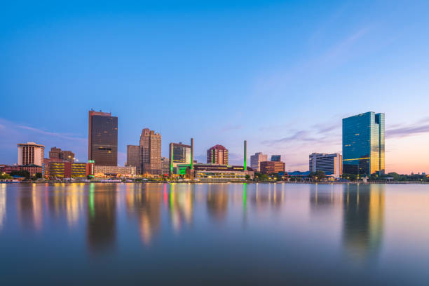 istock Toledo, Ohio, USA downtown skyline on the Maumee River 1249628261