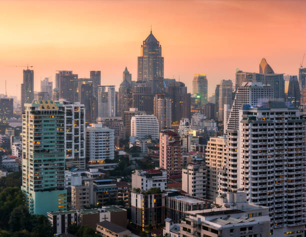 istock Bangkok Cityscape at Sunset 1249645571