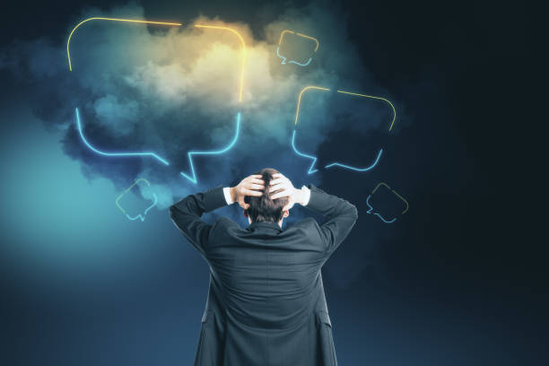 istock Attractive young businessman thinking 1249646139