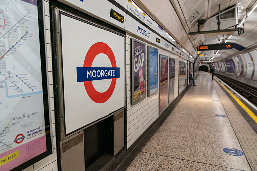 As part of the lockdown relaxation requirements, all London Underground stations have introduced 2 metre social distancing measures.  These signs have been placed on all Tube platforms for passengers' information.