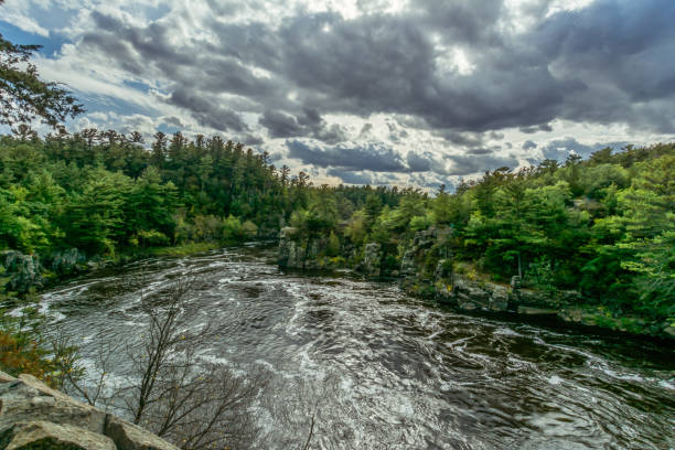 River overlook at Interstate Park Wisconsin and Minnesota