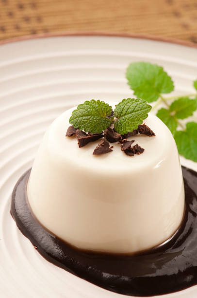 istock Panna Cotta with chocolate and vanilla beans 124967817