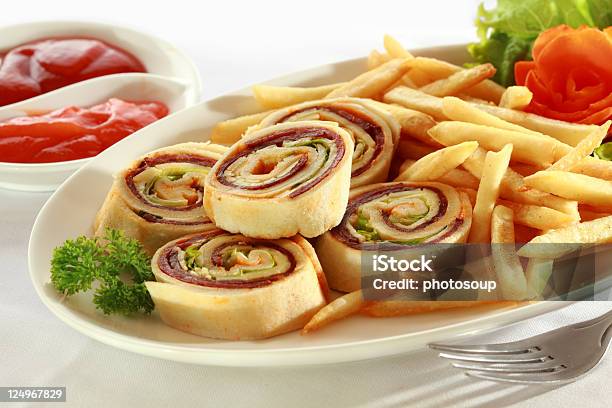 Spiralmuster Sandwich Appetithäppchen Stockfoto und mehr Bilder von Rolle - Rolle, Speisen, Spiralmuster