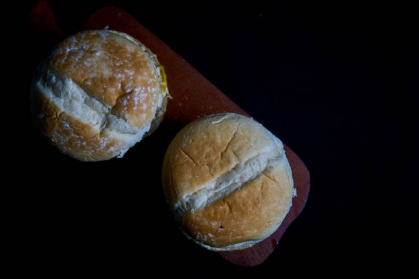 istock Big homemade burger 1249679393