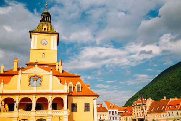 istock Medieval old town Council Square in Brasov, Romania 1249686817